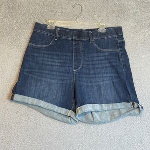 Judy Blue Los Angeles 2XL Blue Denim Jean Shorts Plus Size Pull On Women's